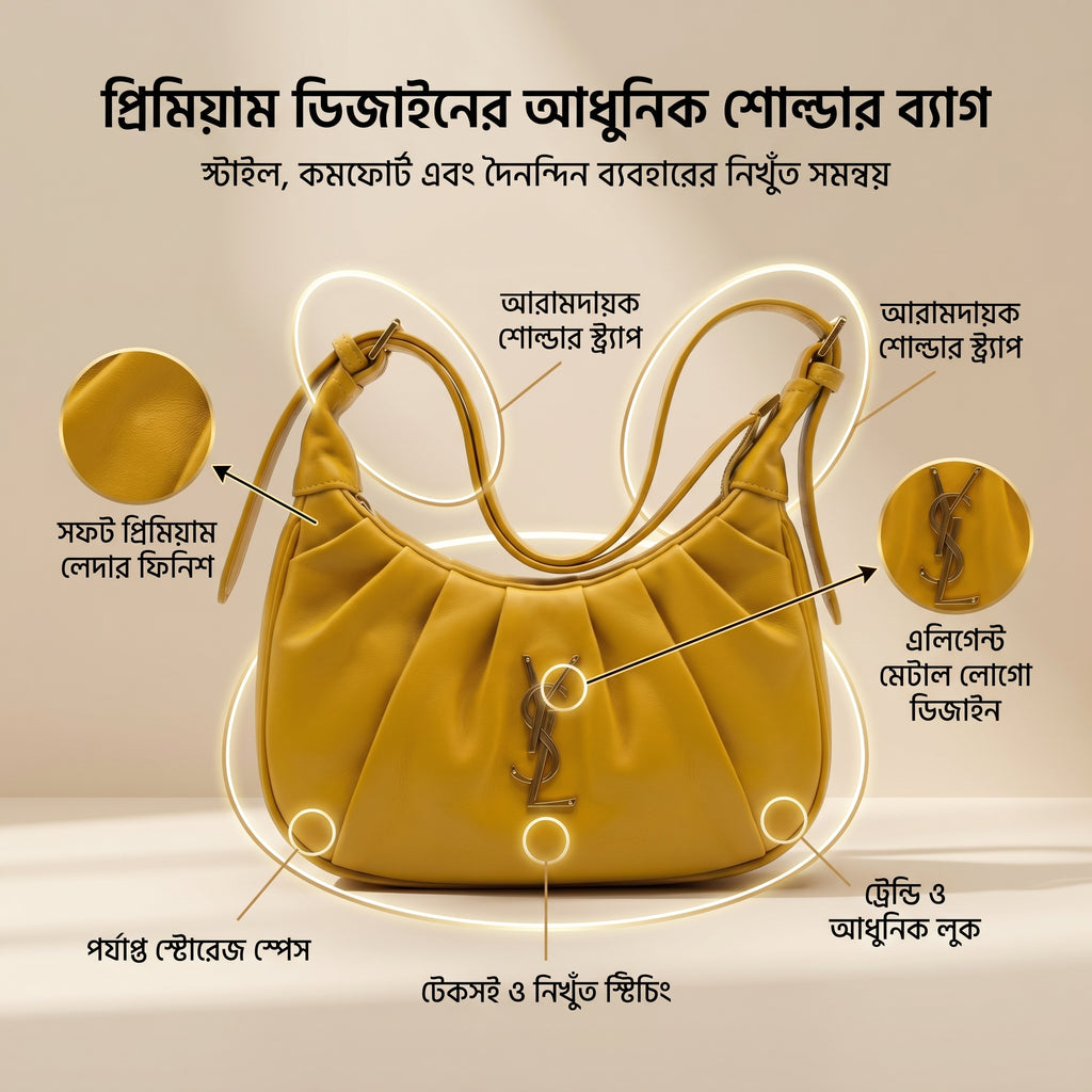 YSL Yellow Premium Shoulder Bag