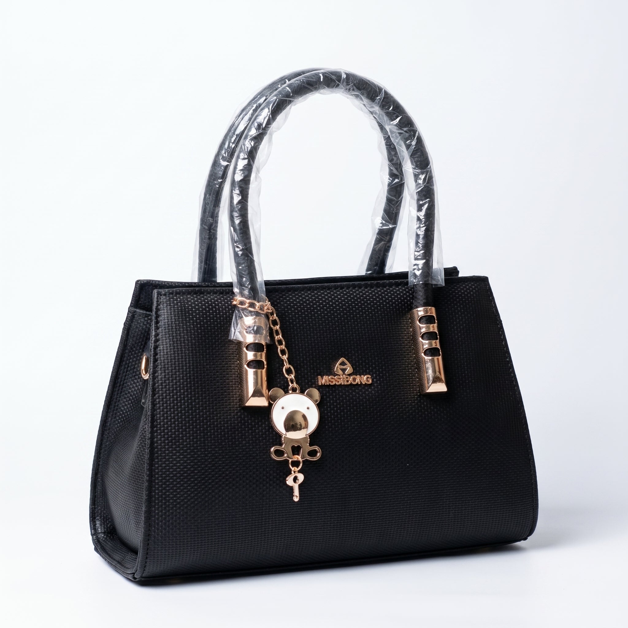 MISS-DONG Noir Elegance Tote Bag – Premium Black Luxury Handbag