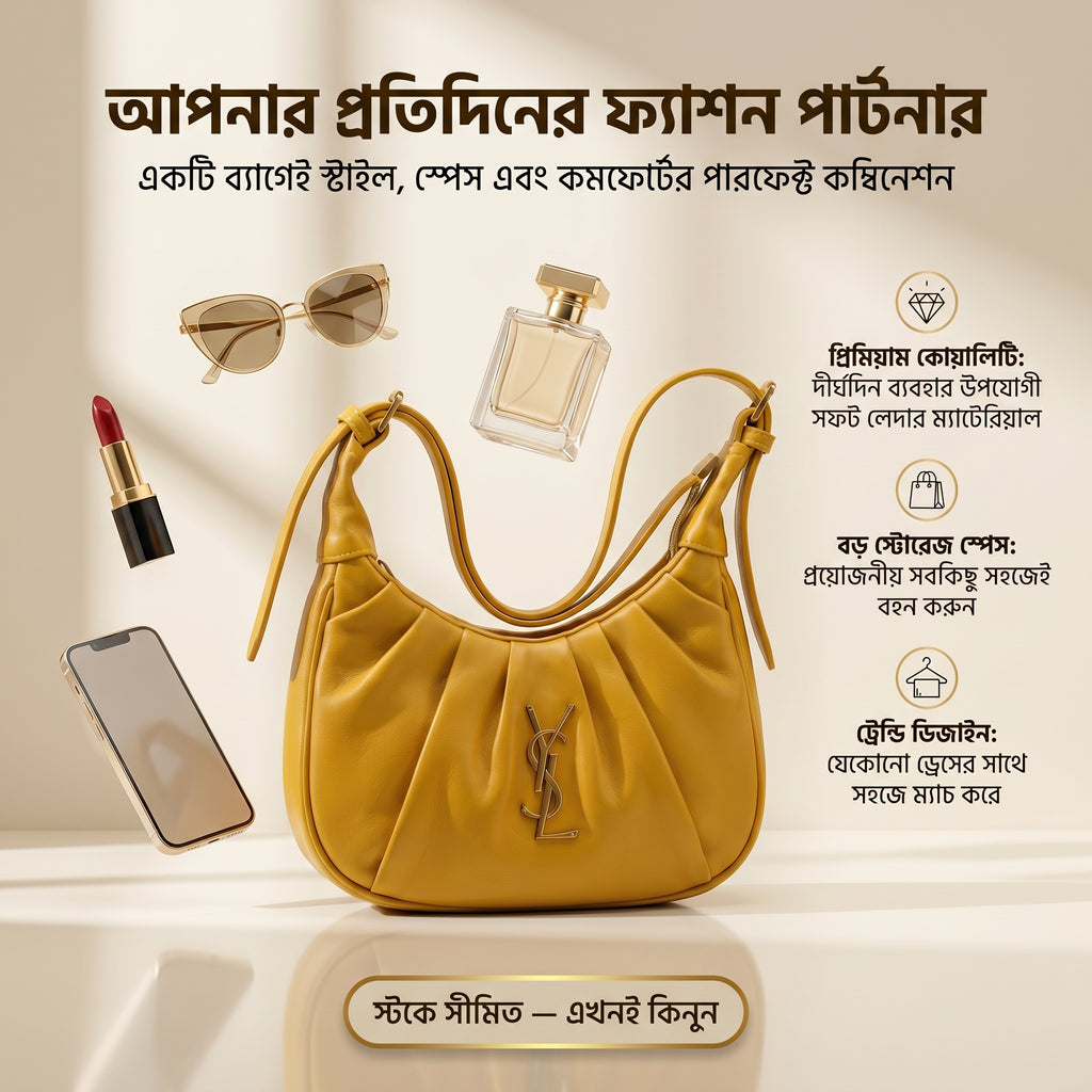 YSL Yellow Premium Shoulder Bag